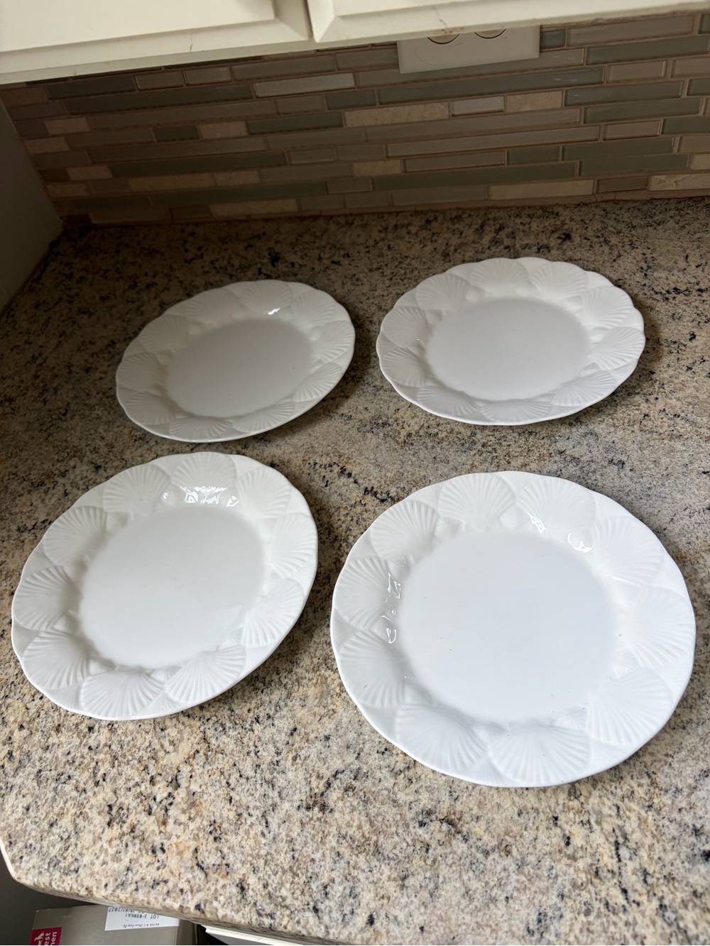 Wedgewood Oceanside China 4 8” side salad plates